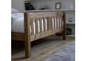 5ft King Size Sedan antique honey pine wood bed frame 3